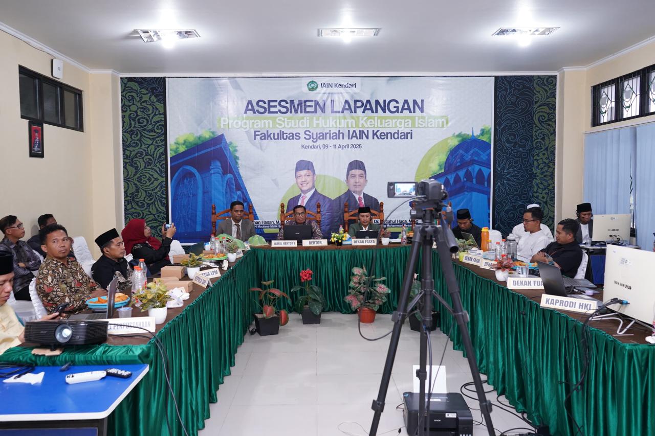 Perkuat Mutu Akademik, Prodi HKI Fakultas Syariah IAIN Kendari Jalani Asesmen Lapangan