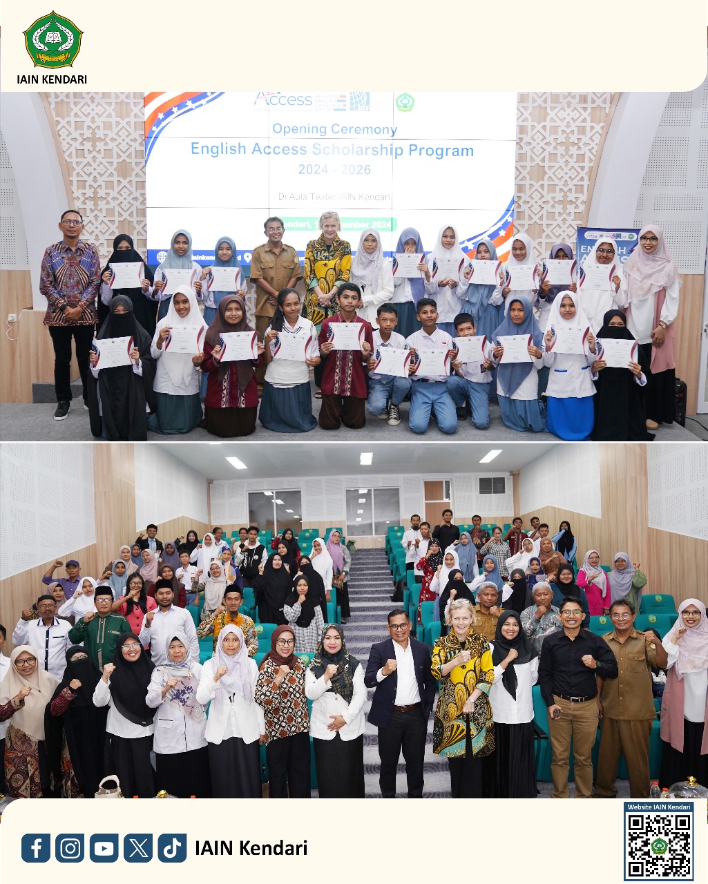 IAIN Kendari Resmi Menjadi Hosting Partner Program English Access Microscholarship