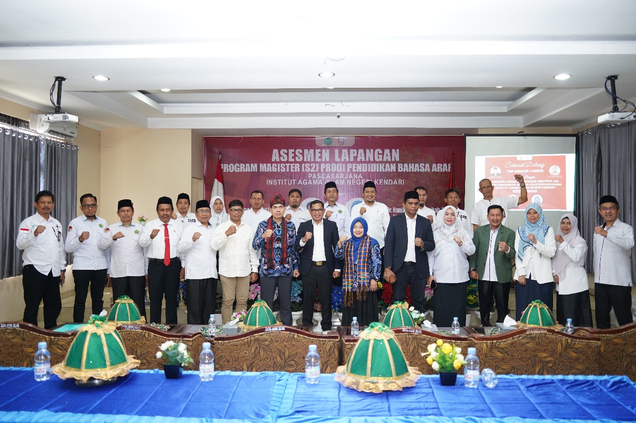 Prodi Pendidikan Bahasa Arab Pascasarjana IAIN Kendari Jalani Asesmen Lapangan dari LAMDIK