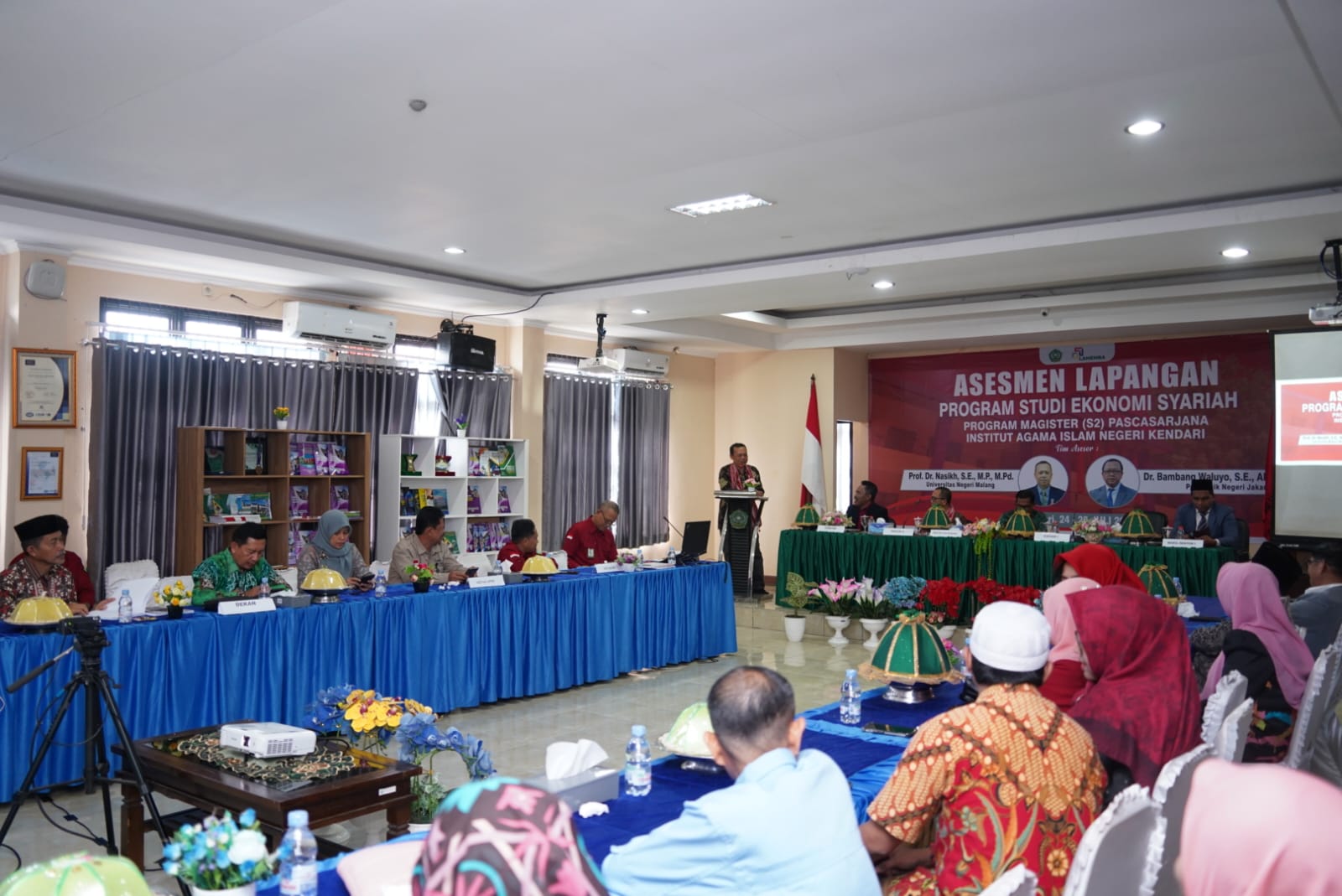 Prodi Ekonomi Syariah Pascasarjana IAIN Kendari Jalani Asesmen Lapangan oleh LAMEMBA