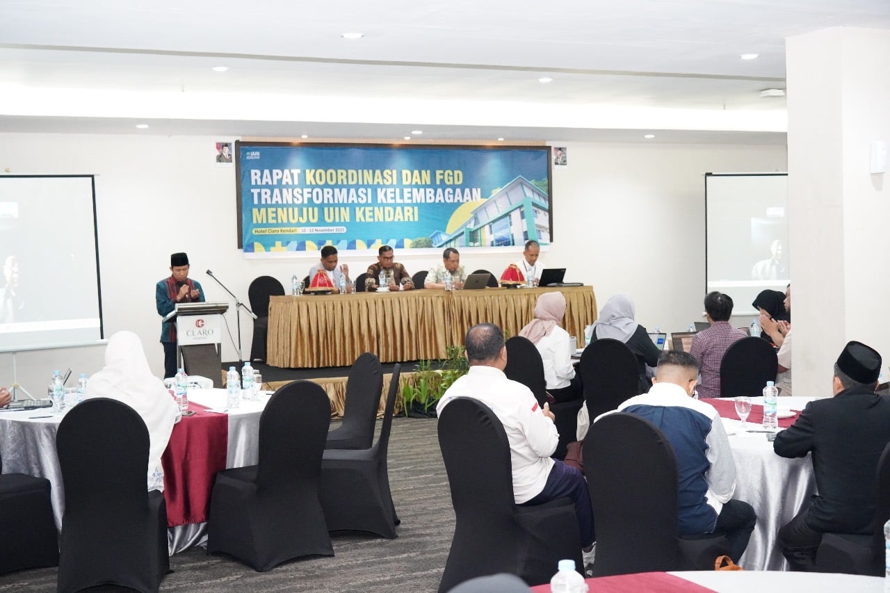 IAIN Kendari Gelar Rakor dan FGD Transformasi Kelembagaan Menuju UIN Kendari