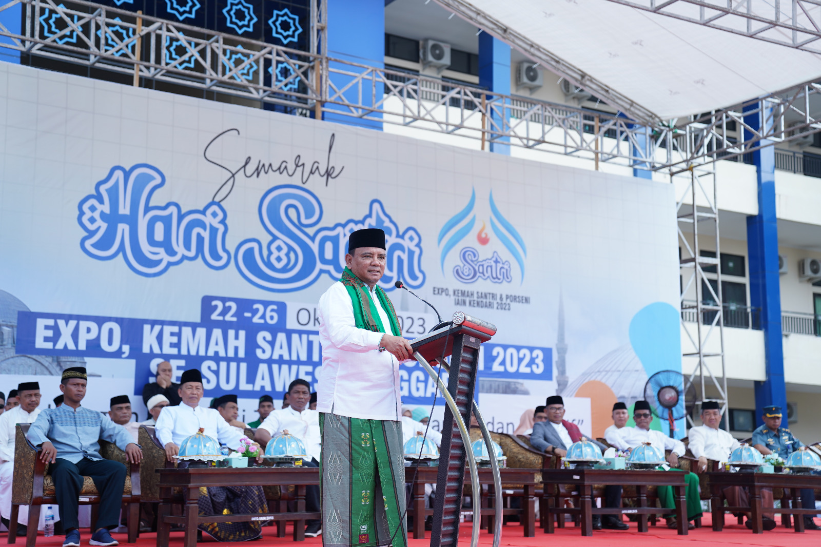 Ekspo, Kemah Santri dan Porseni IAIN Kendari Resmi Dibuka Pj Gubernur Sulawesi Tenggara