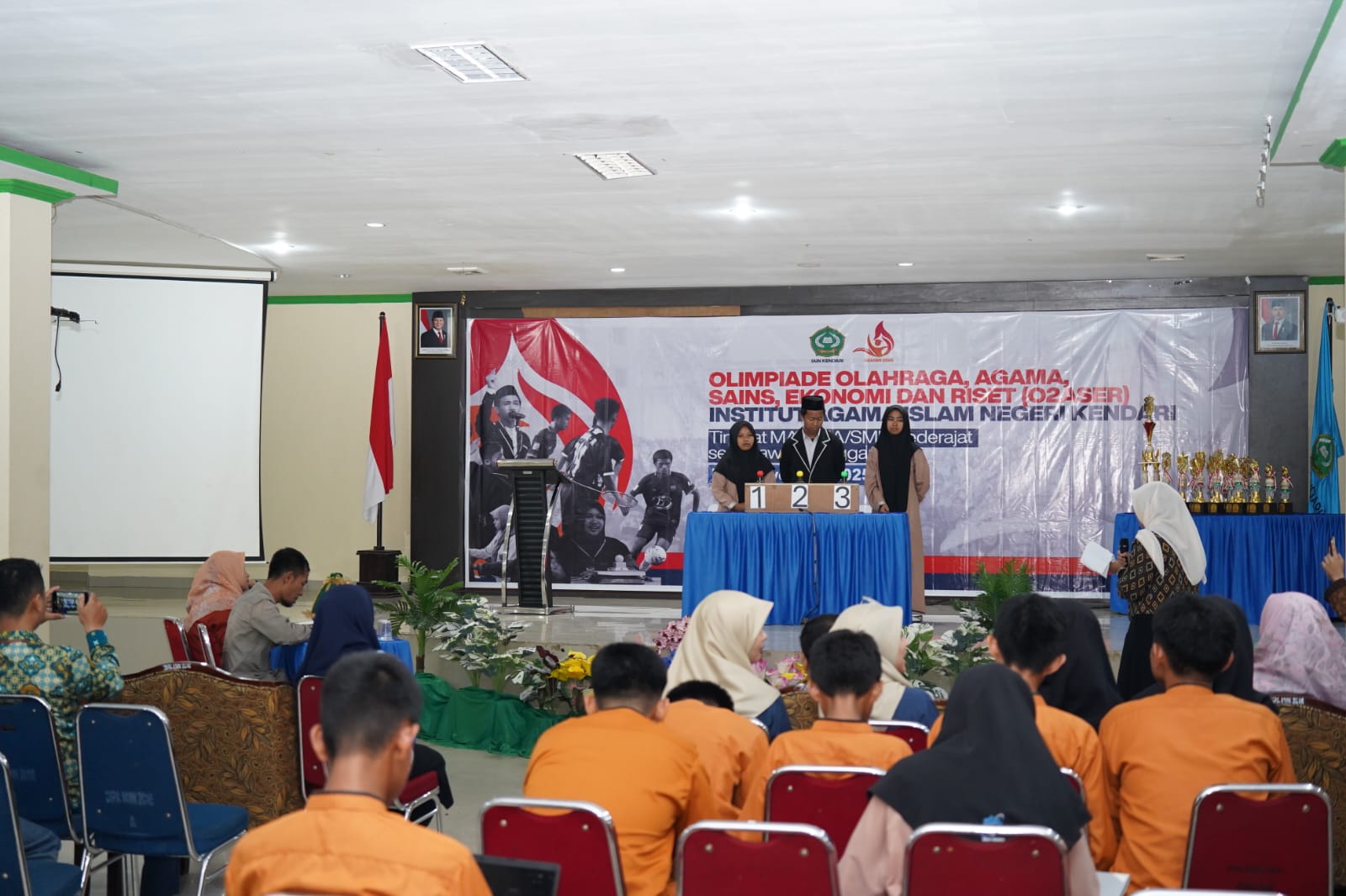 519 Siswa dari 40 Sekolah se-Sulawesi Tenggara Ikuti O2ASER IAIN Kendari 2025