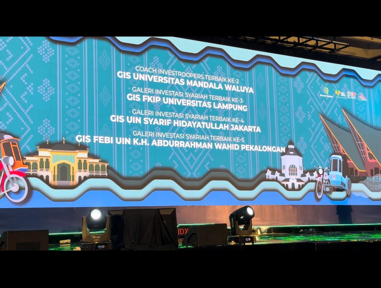 IAIN Kendari Raih Penghargaan Galeri Investasi Syariah Terbaik pada IDX Islamic Dare To Invest 2025