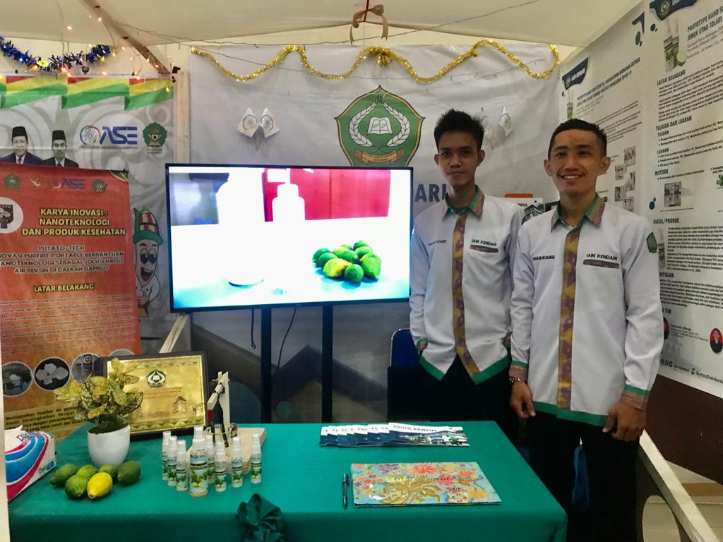 Hand Sanitizer Berbahan Baku Jeruk Etno Tolaki Curi Perhatian Pengunjung Expo Karya Inovasi PTKI se Indonesia